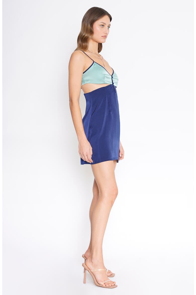Tiffany Two-Tone Cutout Dress, Alternate, color, NAVY SAGE