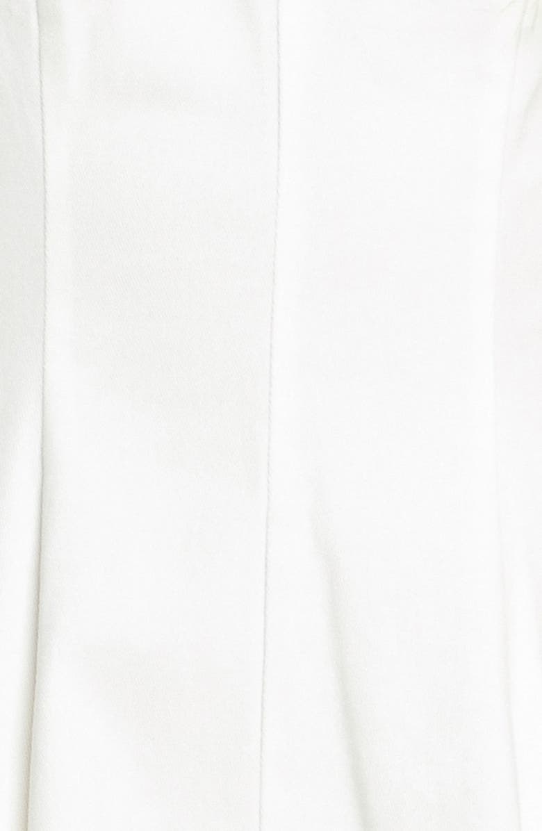 FLYING TOMATO Halter Neck Denim Midi Dress, Alternate, color, White Denim