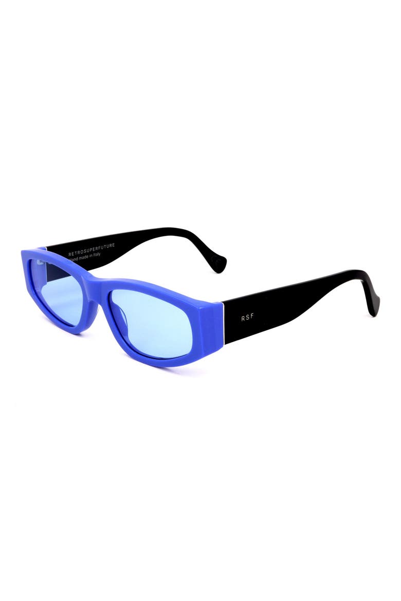 53mm Square Sunglasses, Alternate, color, BLUE