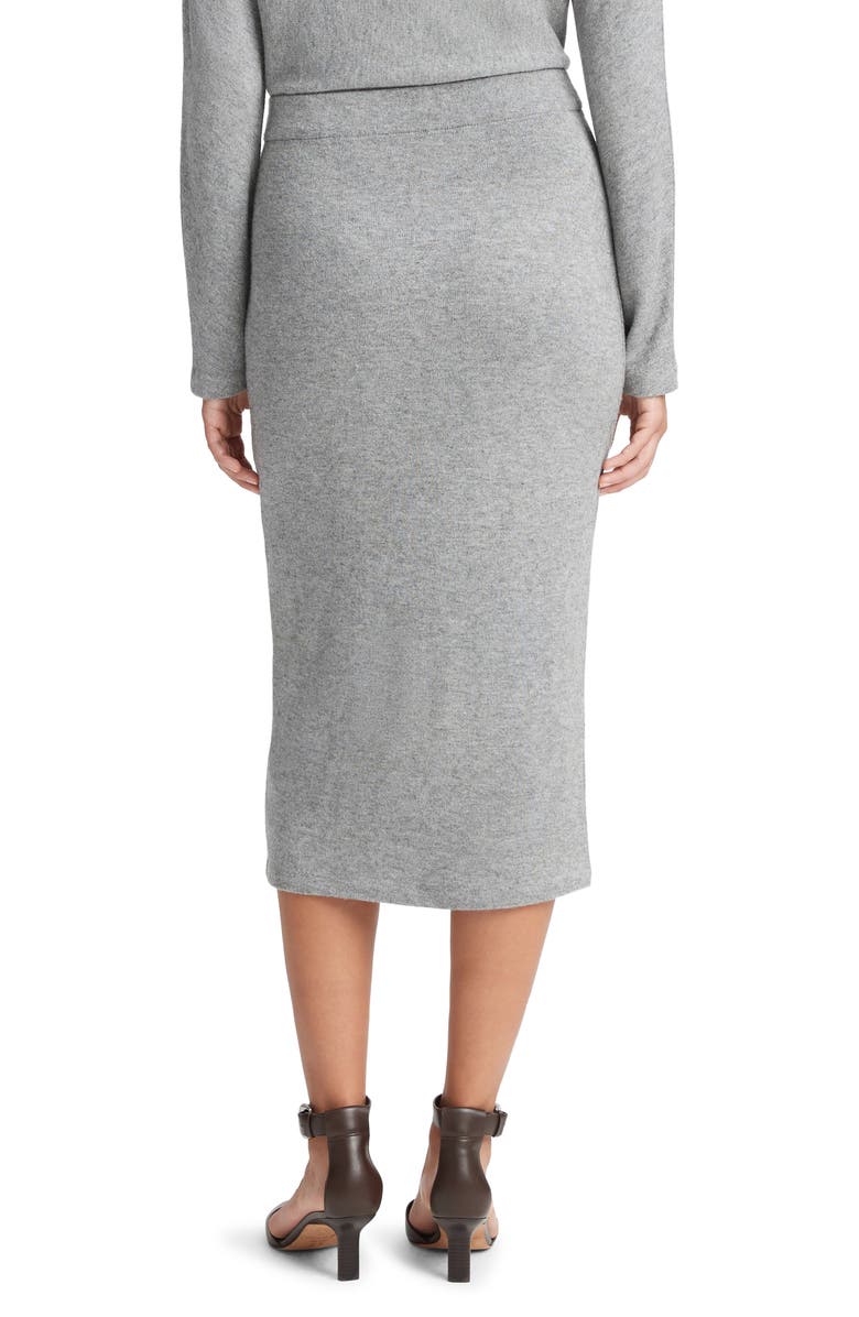 Vince Midi Sweater Skirt, Alternate, color, H Silver Dust