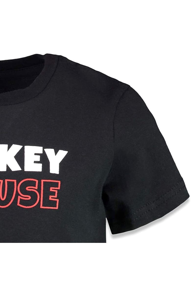 Disney Mickey Mouse 4-Pack Short Sleeve T-Shirts, Alternate, color, Red Blue Grey Black