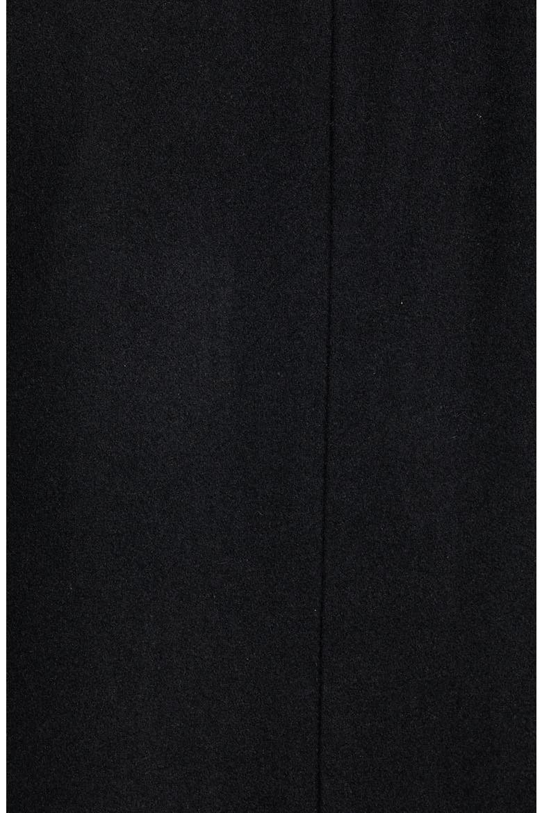 Classic Wool Blend Car Coat with Inset Bib, Alternate, color, BLACK