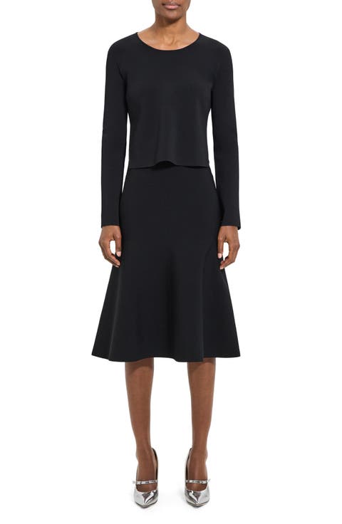 Layered Long Sleeve Dress