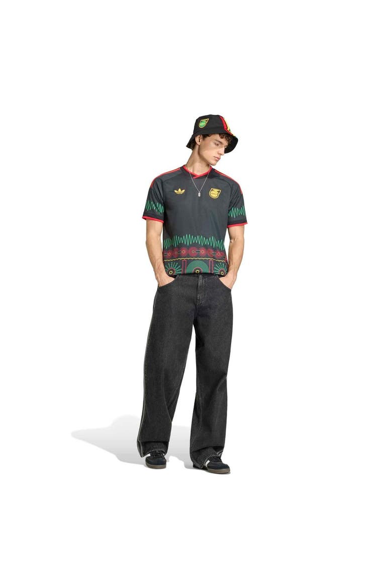 Men's adidas  Black Jamaica National Team 2026 Away Replica Jersey, Alternate, color, Black
