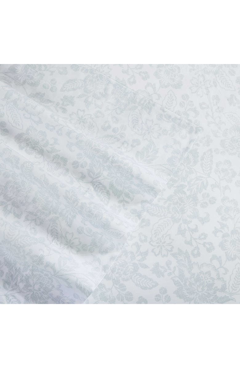 STONE COTTAGE Mae 200 Thread Count Cotton Percale Sheet Set, Alternate, color, Green