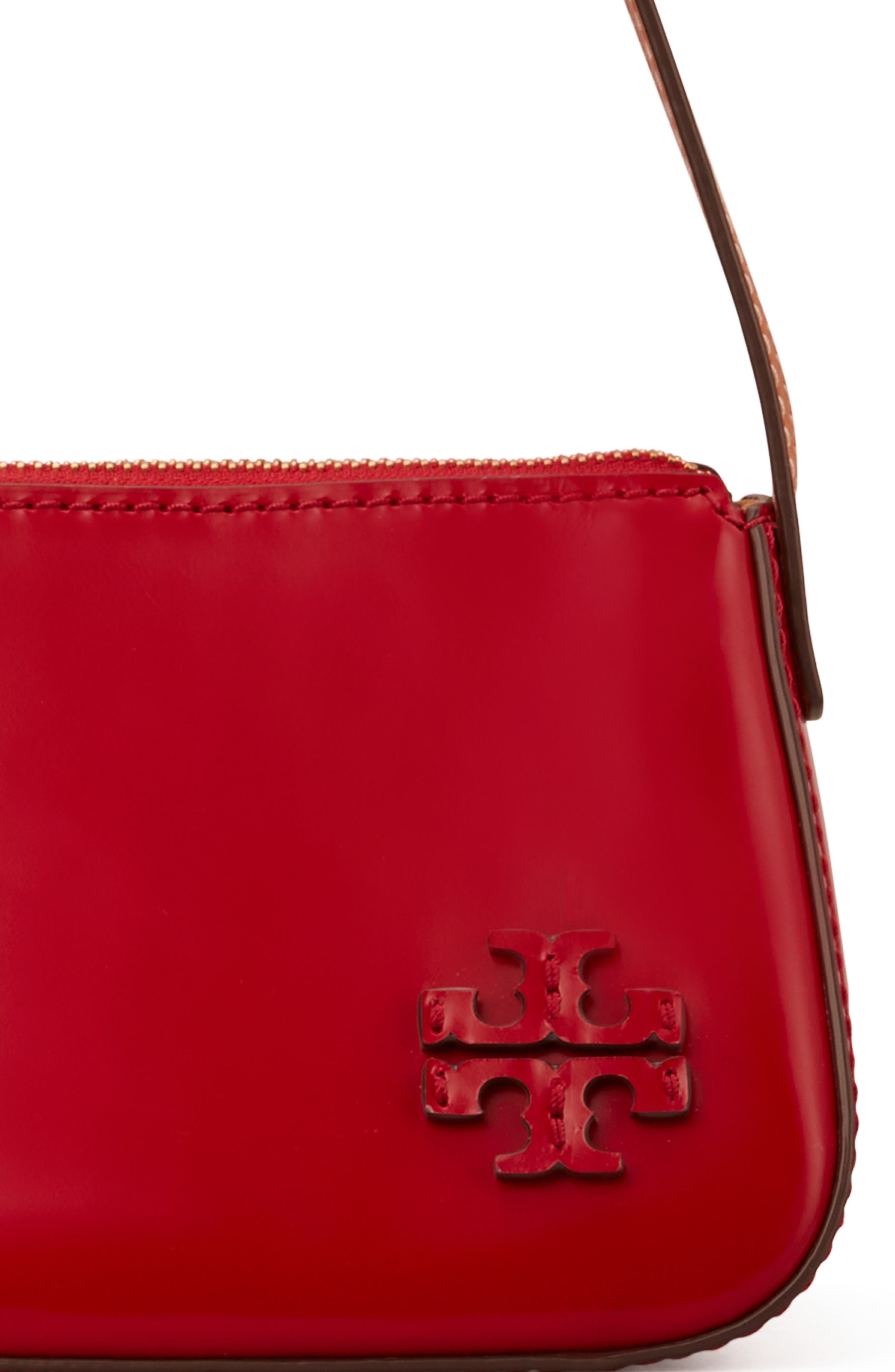 Tory Burch McGraw Spazzolato Wedge Shoulder Bag, Alternate, color, 