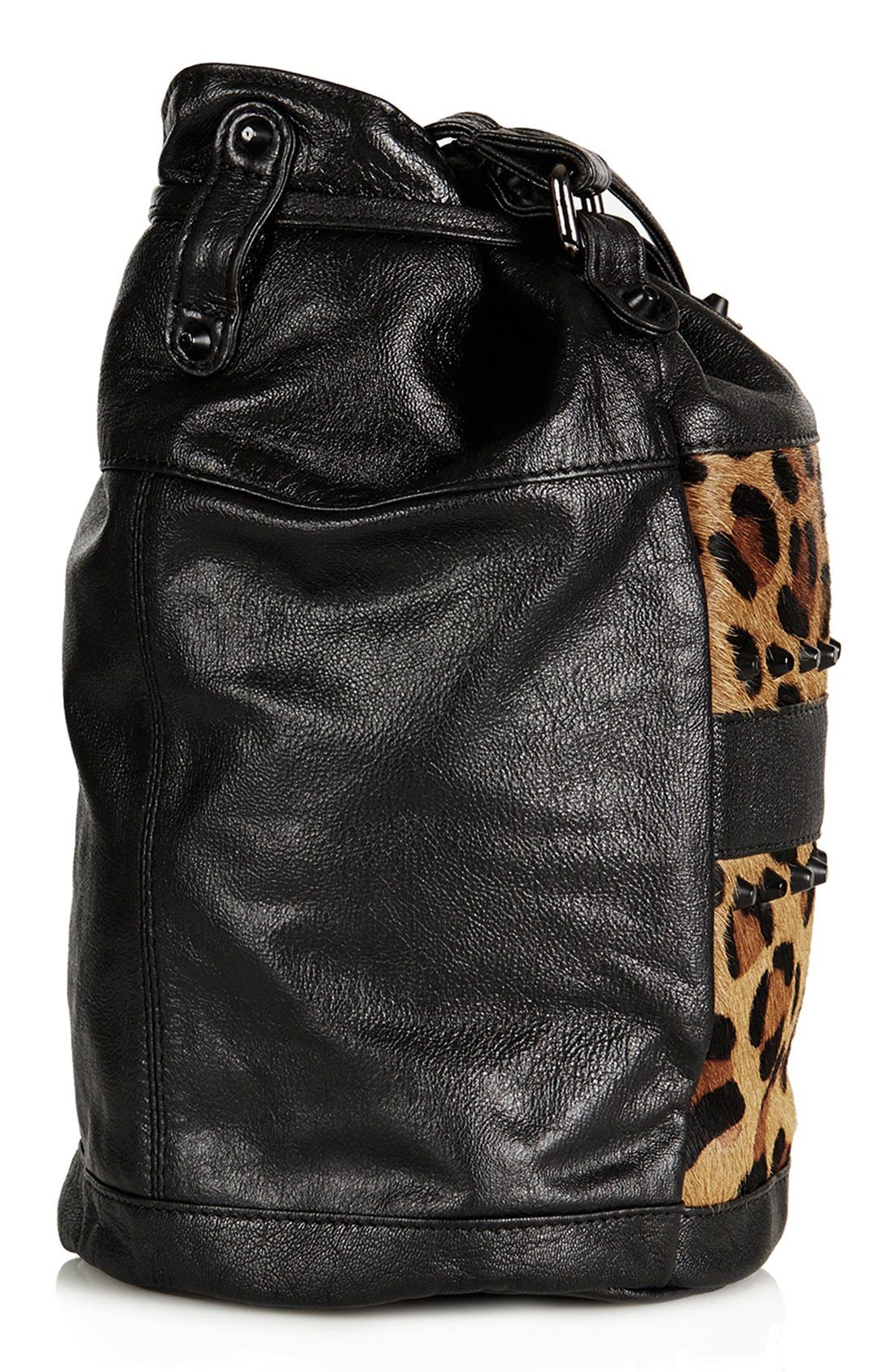 Leopard Print Crossbody Bag, Alternate, color, BROWN
