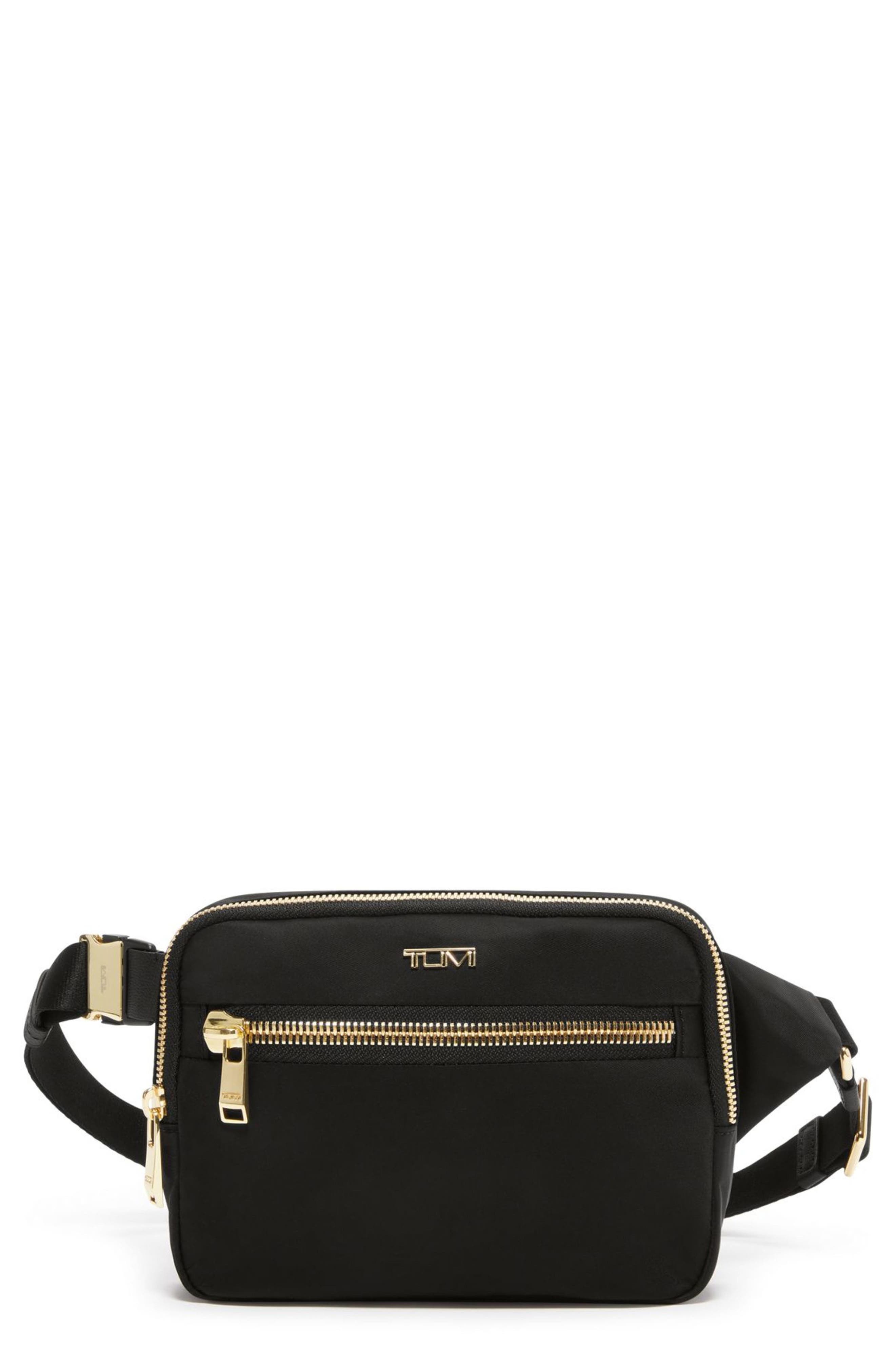 TUMI Voyageur Sedona Nylon Convertible Crossbody Bag, Main, color, Black/ Gold