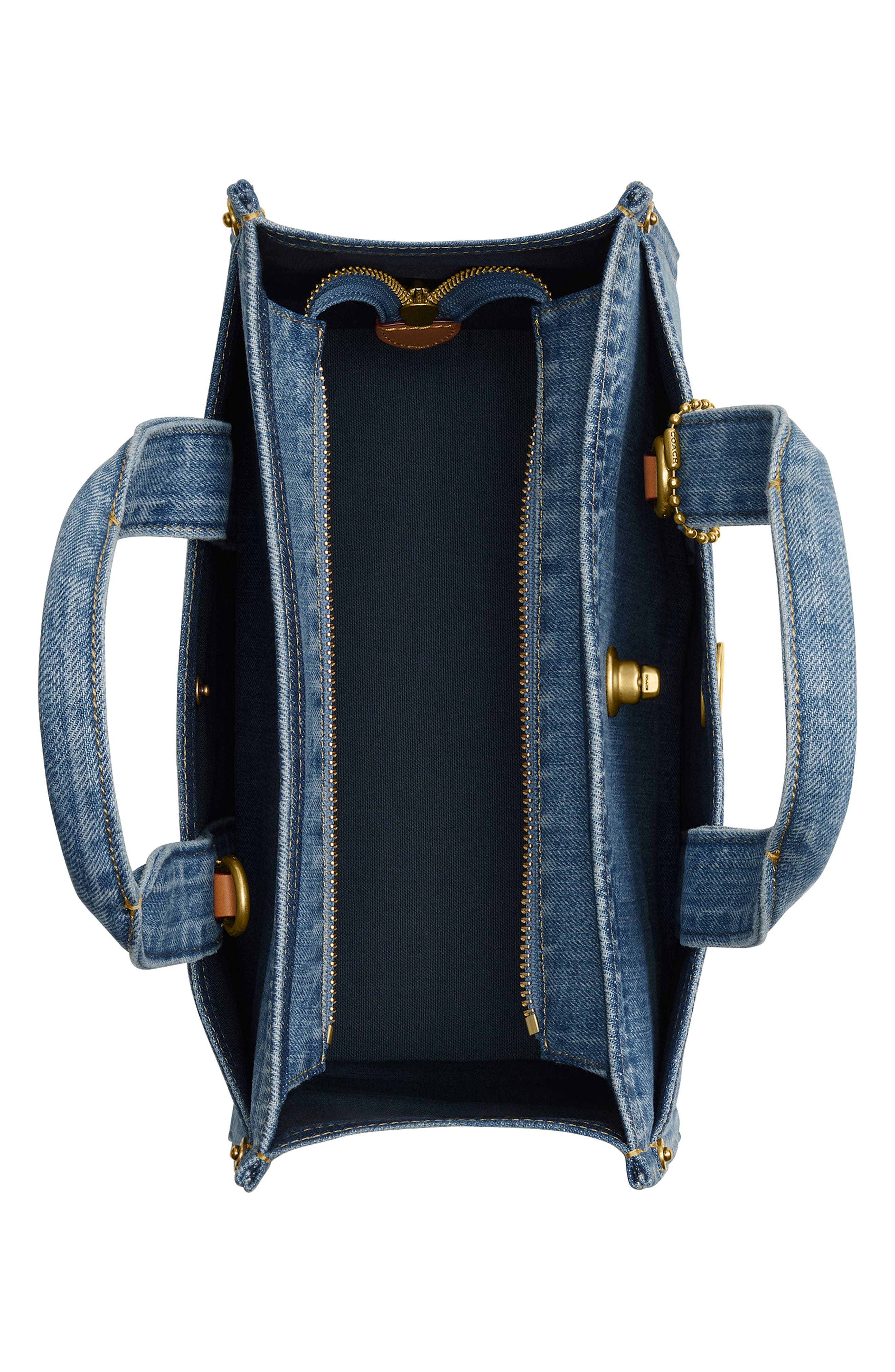 COACH Denim Cargo Tote, Alternate, color, 