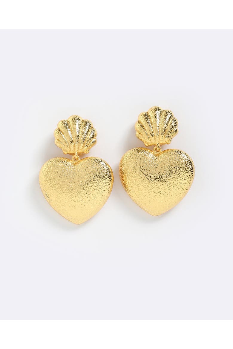 Summer Love Earrings, Main, color, Gold