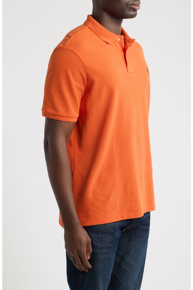 The Iconic Classic Fit Mesh Polo, Alternate, color, ORANGE
