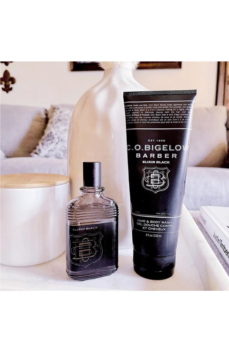C.O. Bigelow Elixir Black Apothecary Box, Cologne + Hair & Body Wash $62 Value, Alternate, color, 