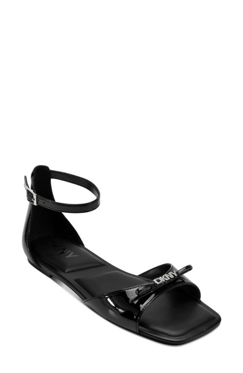 Dkny Dazey Ankle Strap Sandal In Black