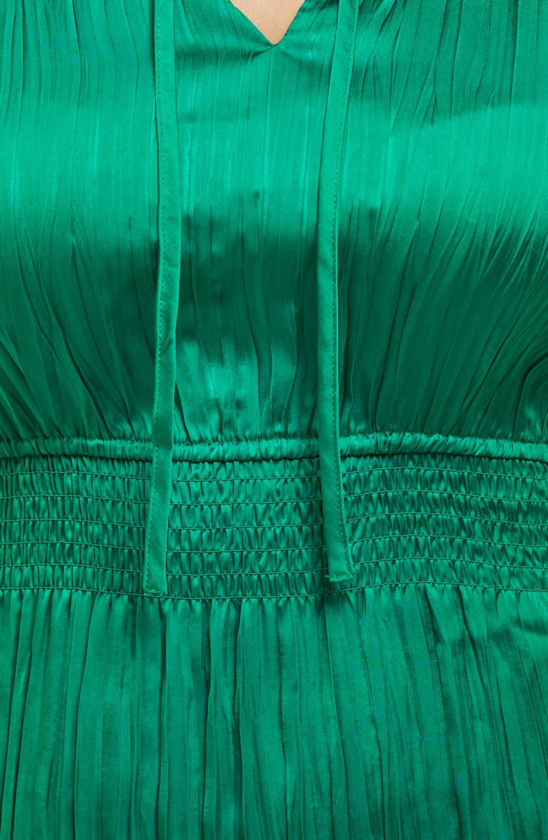 Estelle Nina Long Sleeve Satin Dress, Alternate, color, 