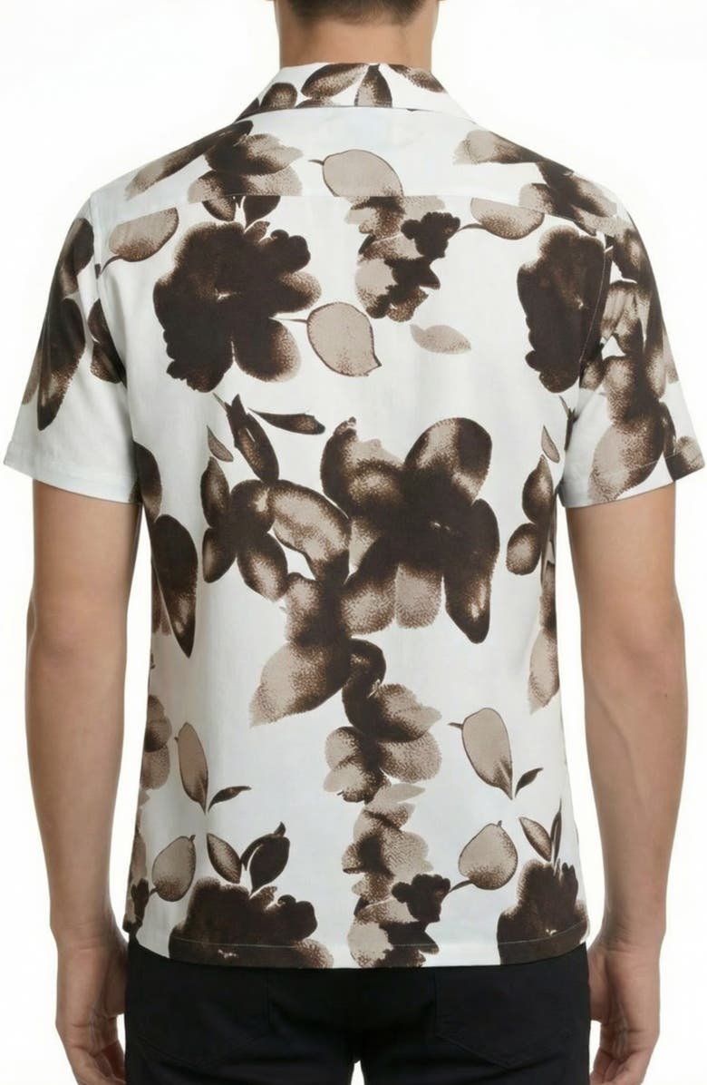Report Collection Abstract Print Camp Shirt, Alternate, color,