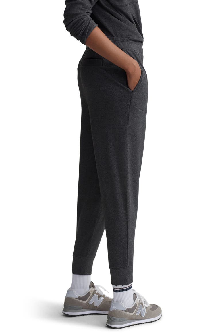 Brushed Slim Joggers, Alternate, color, BLACK MARL