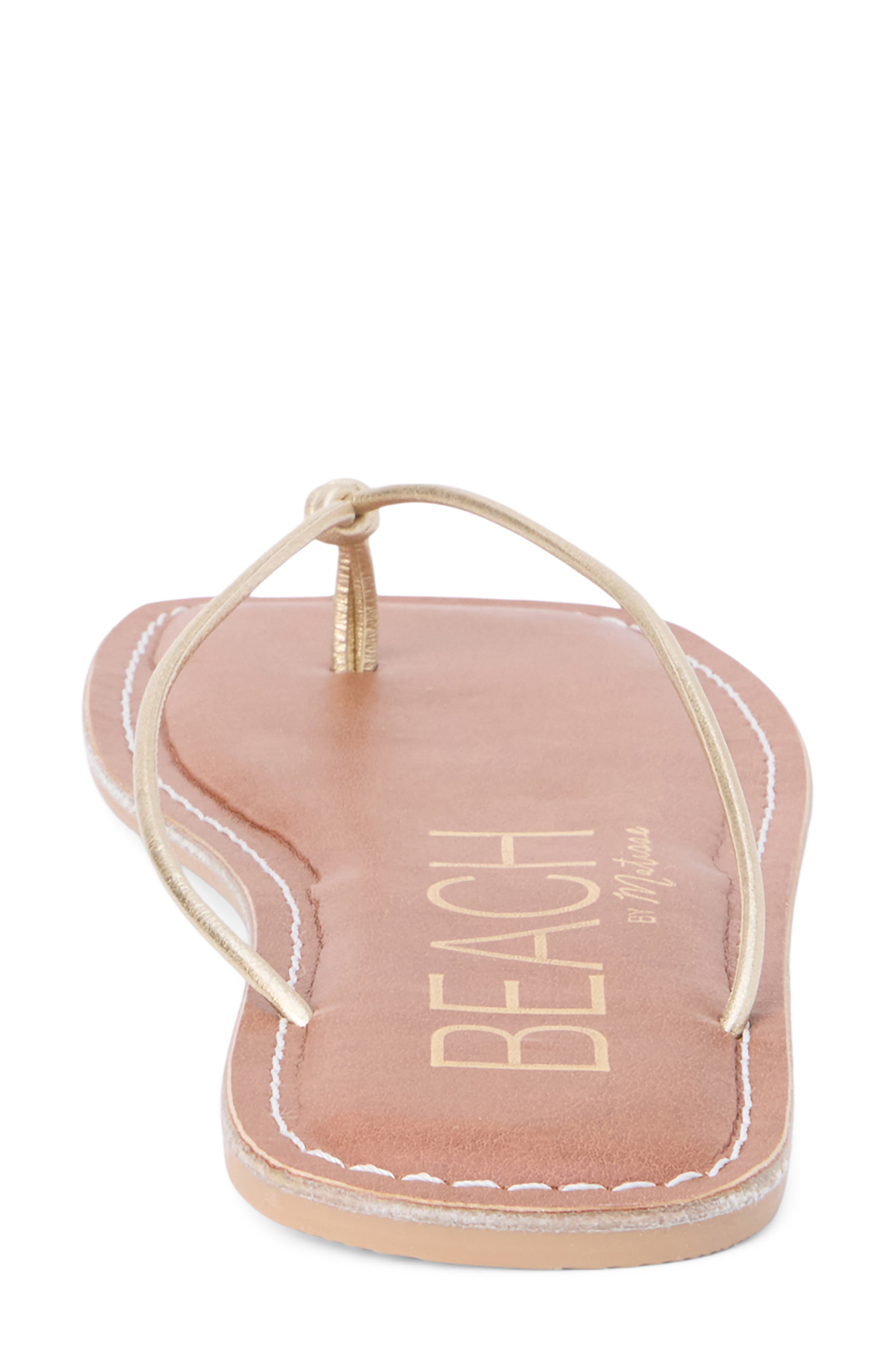 Coconuts by Matisse Ray Flip Flop, Alternate, color, Gold Leather