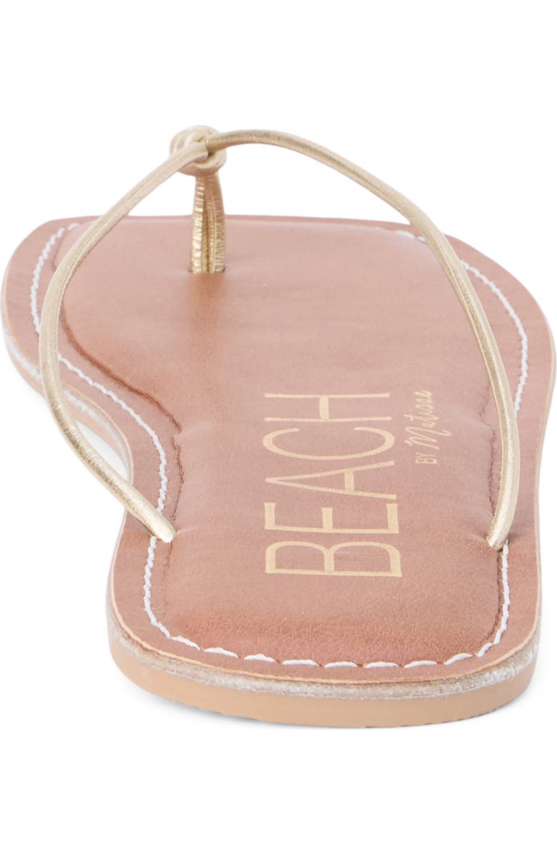 Coconuts by Matisse Ray Flip Flop, Alternate, color, Gold Leather