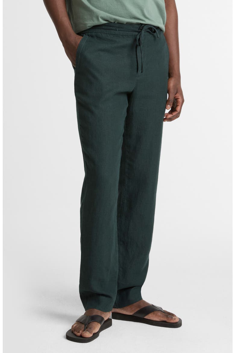 Lightweight Hemp Linen Pants, Alternate, color, SEAWEED