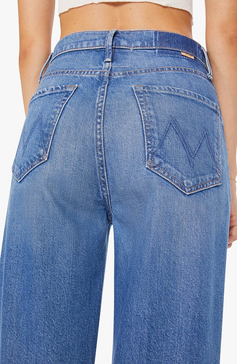 MOTHER Tunnel Vision Sneak High Waist Straight Leg Jeans, Alternate, color, Field Trip