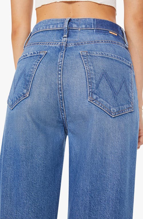 Mother Tunnel Vision Sneak High Waist Straight Leg Jeans In Blue