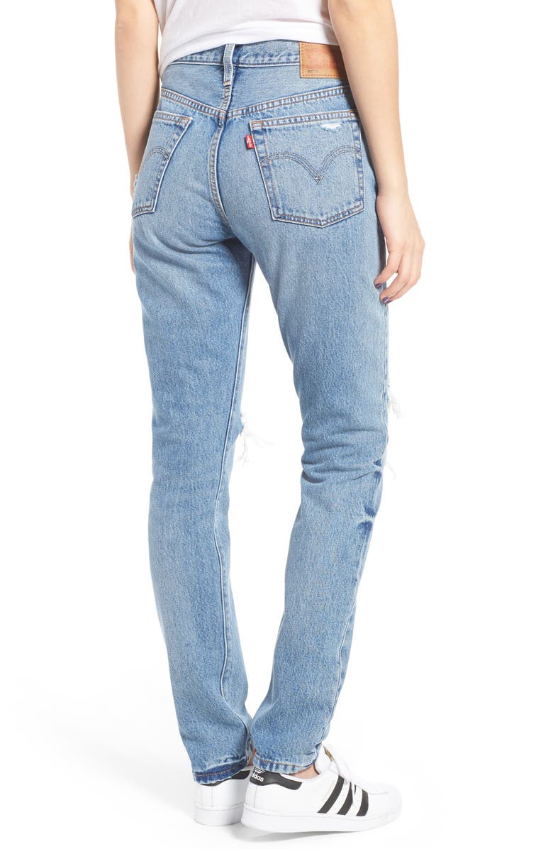 Levi's<sup>®</sup> Levis<sup>®</sup> 501 Ripped Skinny Jeans, Alternate, color,