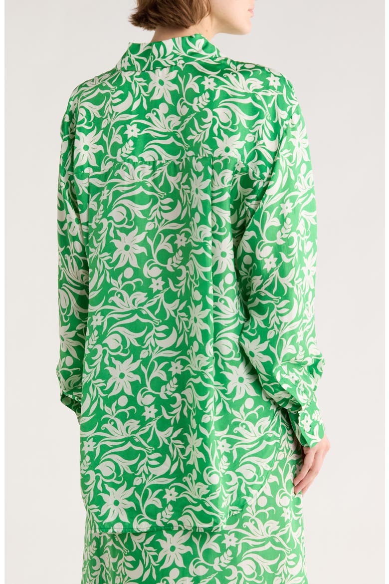 Chaliqua Button-Up Shirt, Alternate, color, IMPRIME ONIRIQUE VERT