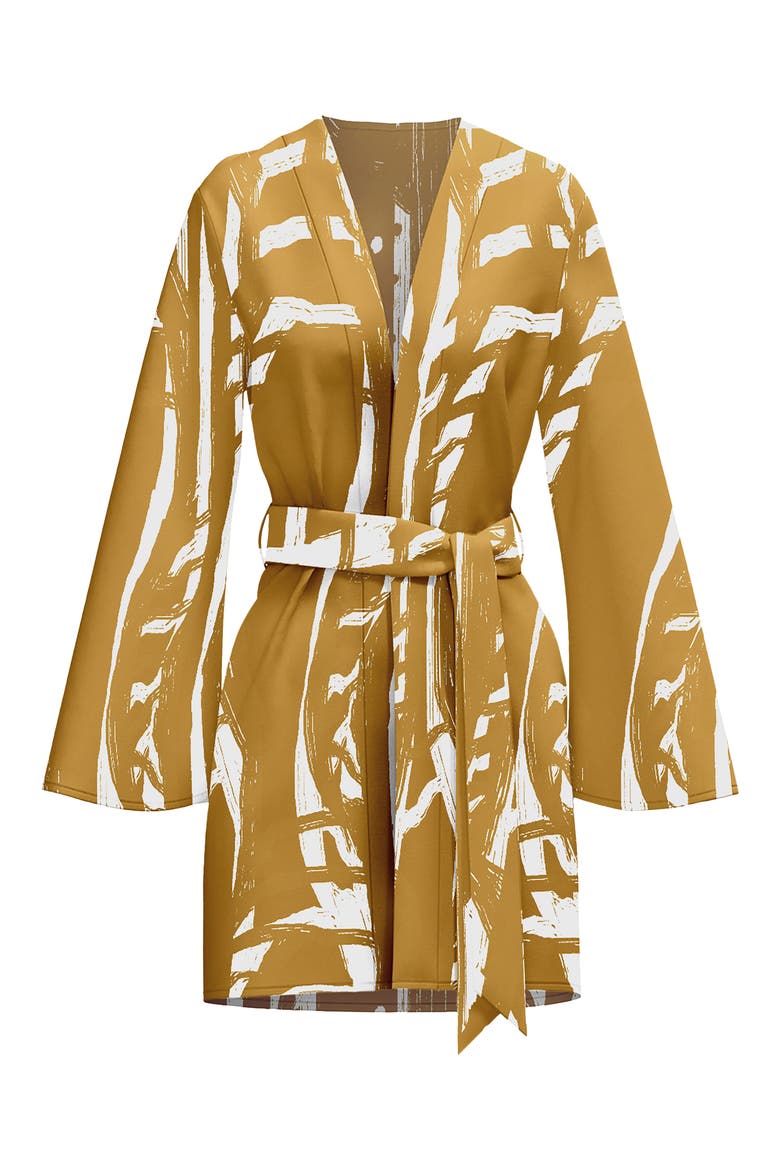 Gold Suto Lightweight Wrap Jacket, Alternate, color, GOLD