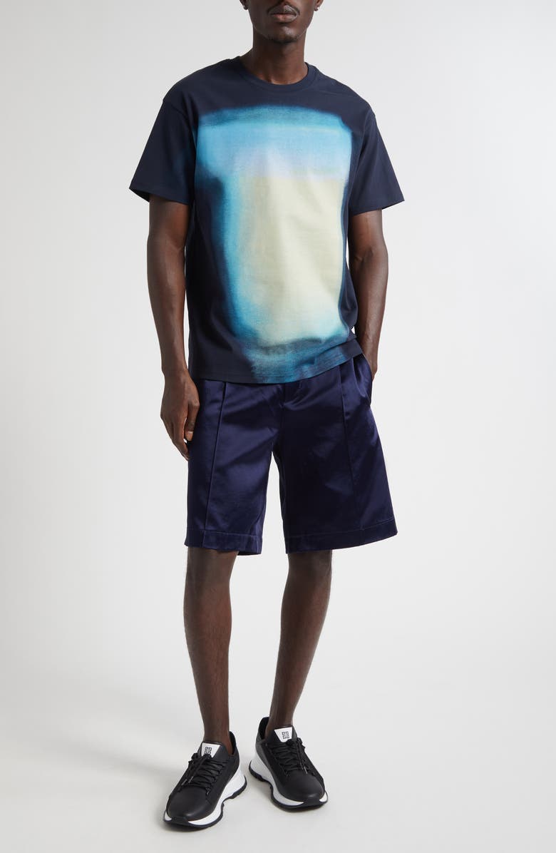 Givenchy Afternoon Light Print Regular Fit T-Shirt, Alternate, color, Dark Navy