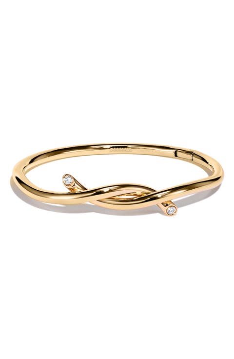 Ties Diamond Bangle Bracelet