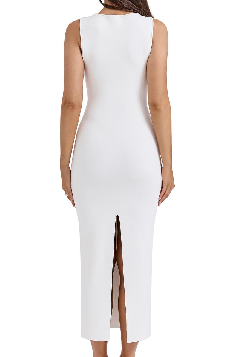 HOUSE OF CB Noli Sleeveless Body-Con Sweater Dress, Alternate, color, Cloud Dancer