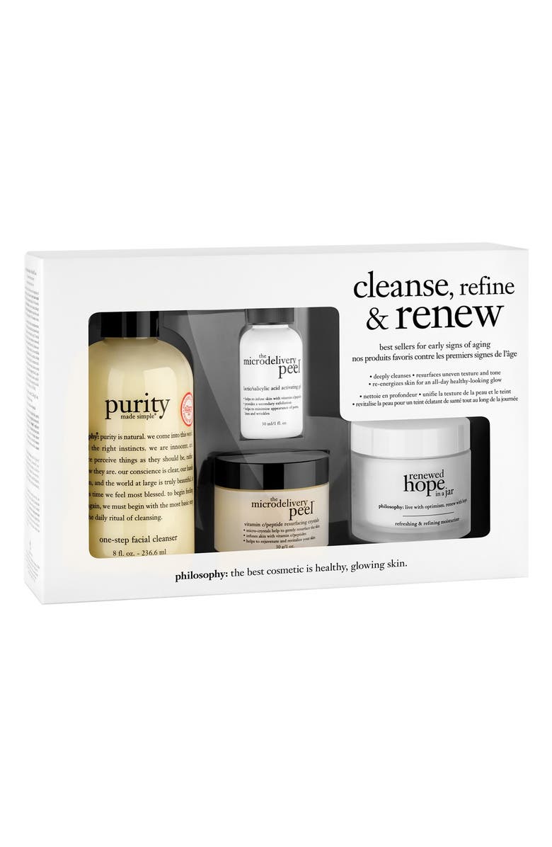 philosophy 'cleanse, refine, renew' kit, Alternate, color,