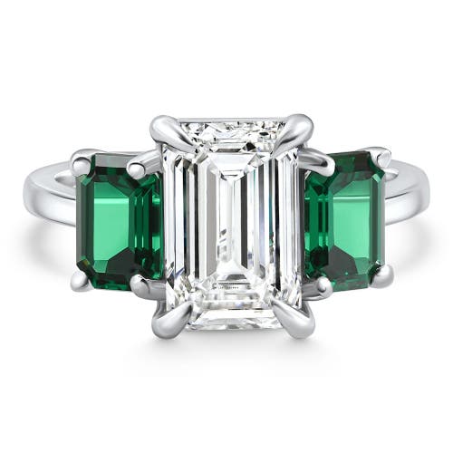 Bliss Diamond Certified 5ct Green Emerald Diamond Ring 14k Gold Or Platinum Lab Grown