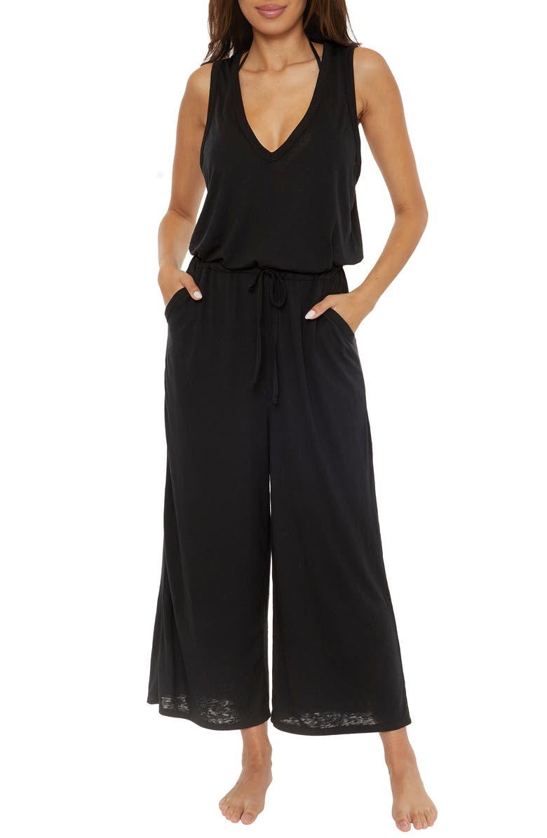 Becca Beach Date Wide Leg Cover-Up Jumpsuit, Main, color,