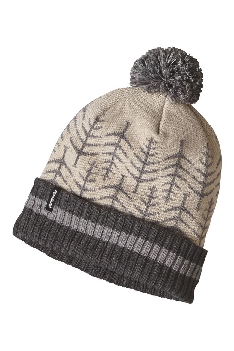 'Powder Down' Beanie, Alternate, color, SILENT SNOW: BIRCH WHITE