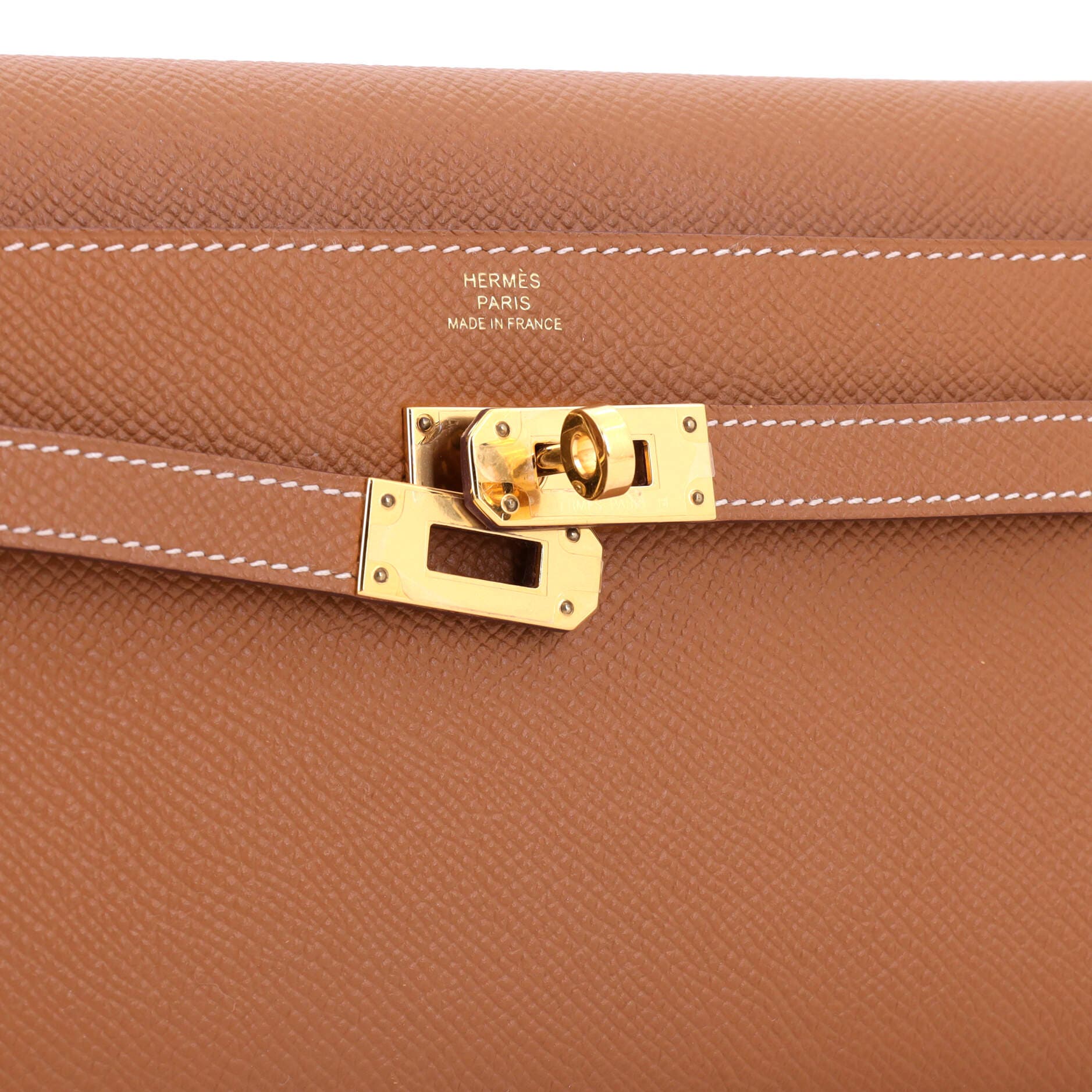 Kelly To Go Wallet Epsom, Alternate, color, Metallic Gold