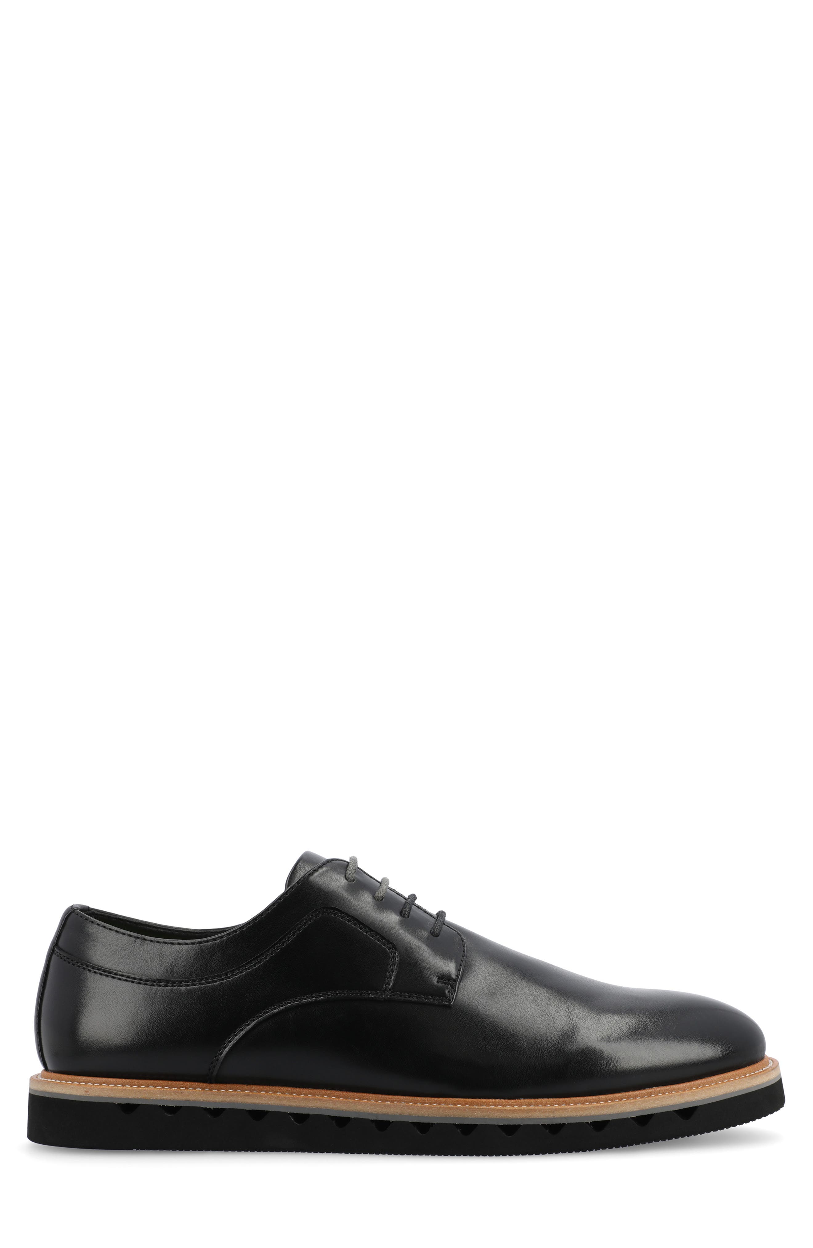 VANCE CO William Tru Comfort Plain Toe Derby, Alternate, color, Black