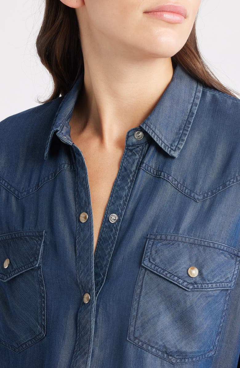 Rails Remi Denim Shirt, Alternate, color, Oceana