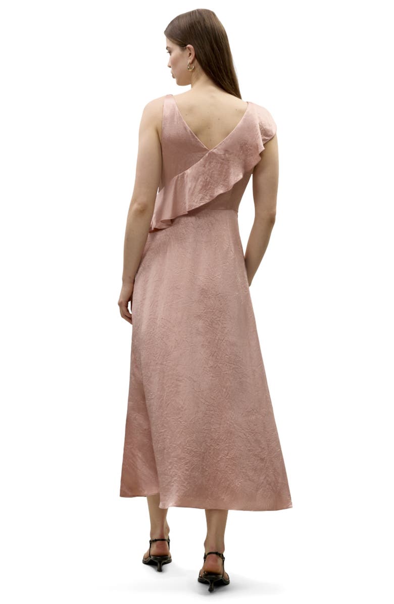Rebecca Taylor Hollis Satin Dress, Alternate, color, Rouge