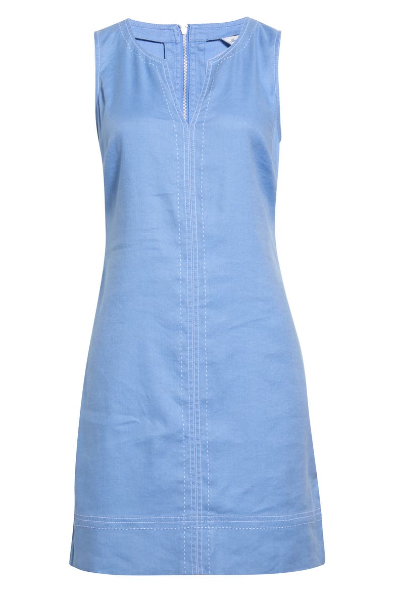 Palm-a-Dora Split Neck Bay Shift Dress, Alternate, color, BLUE MONDAY