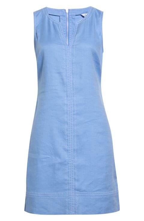Palm-a-Dora Split Neck Bay Shift Dress