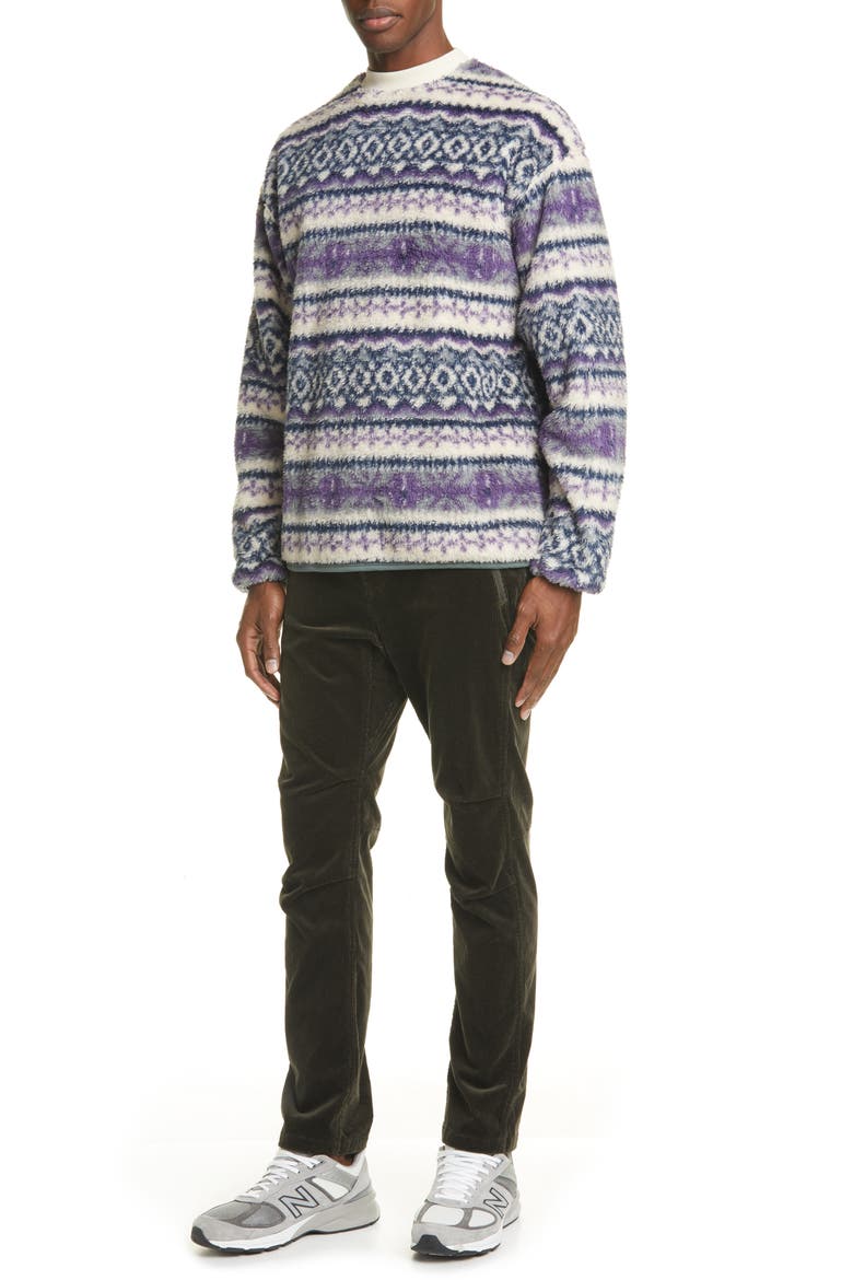 Nordic Fleece Pullover, Alternate, color, OFF WHITE
