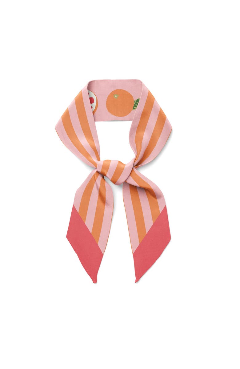 Centinelle California Pomelo Twilly Ribbon Scarf, Alternate, color, Orange