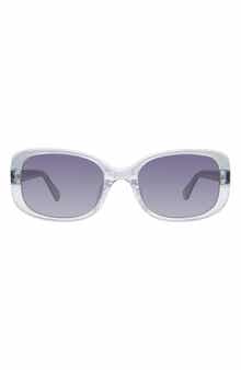 dionna 52mm polarized gradient rectangular sunglasses