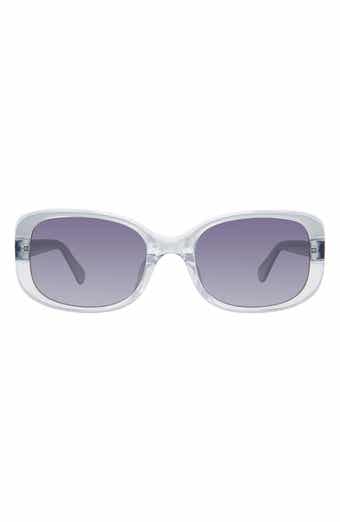dionna 52mm polarized gradient rectangular sunglasses
