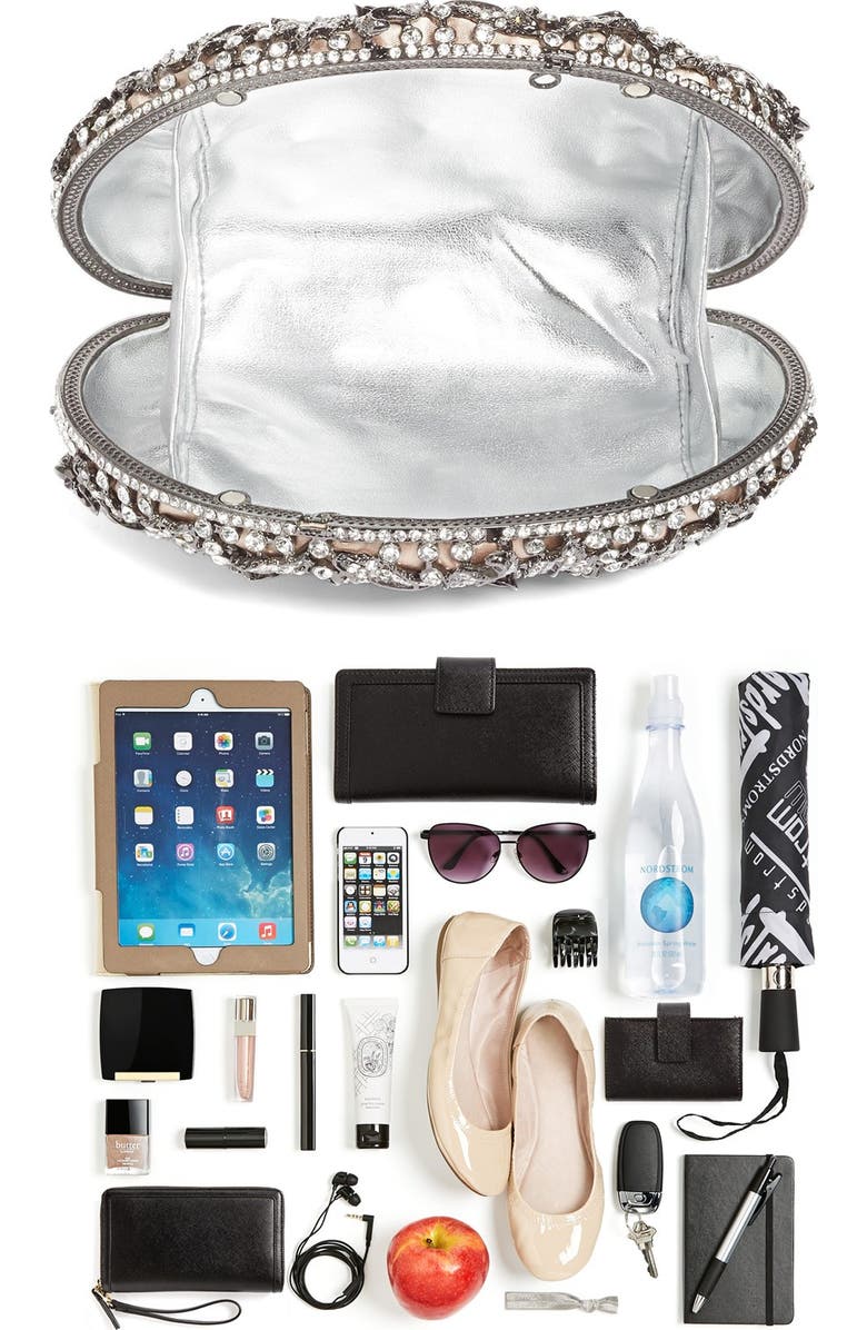 ZZDNU Natasha Couture Natasha Couture Crystal Rose Minaudière, Alternate, color,