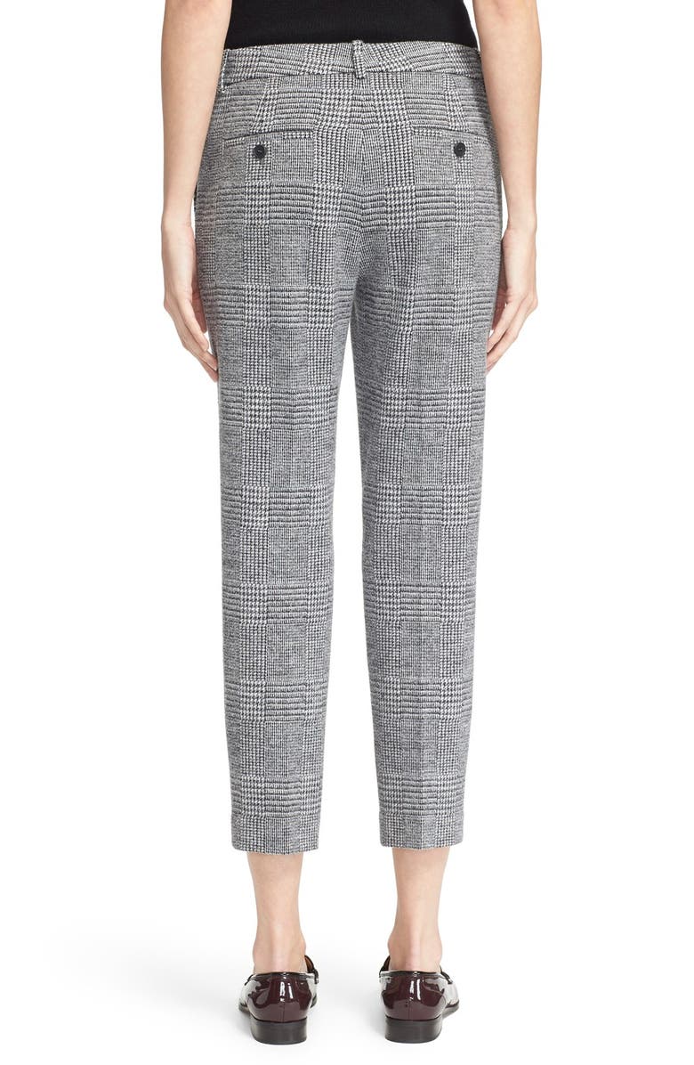 Theory 'Treeca K' Check Plaid Knit Crop Pants, Alternate, color, 