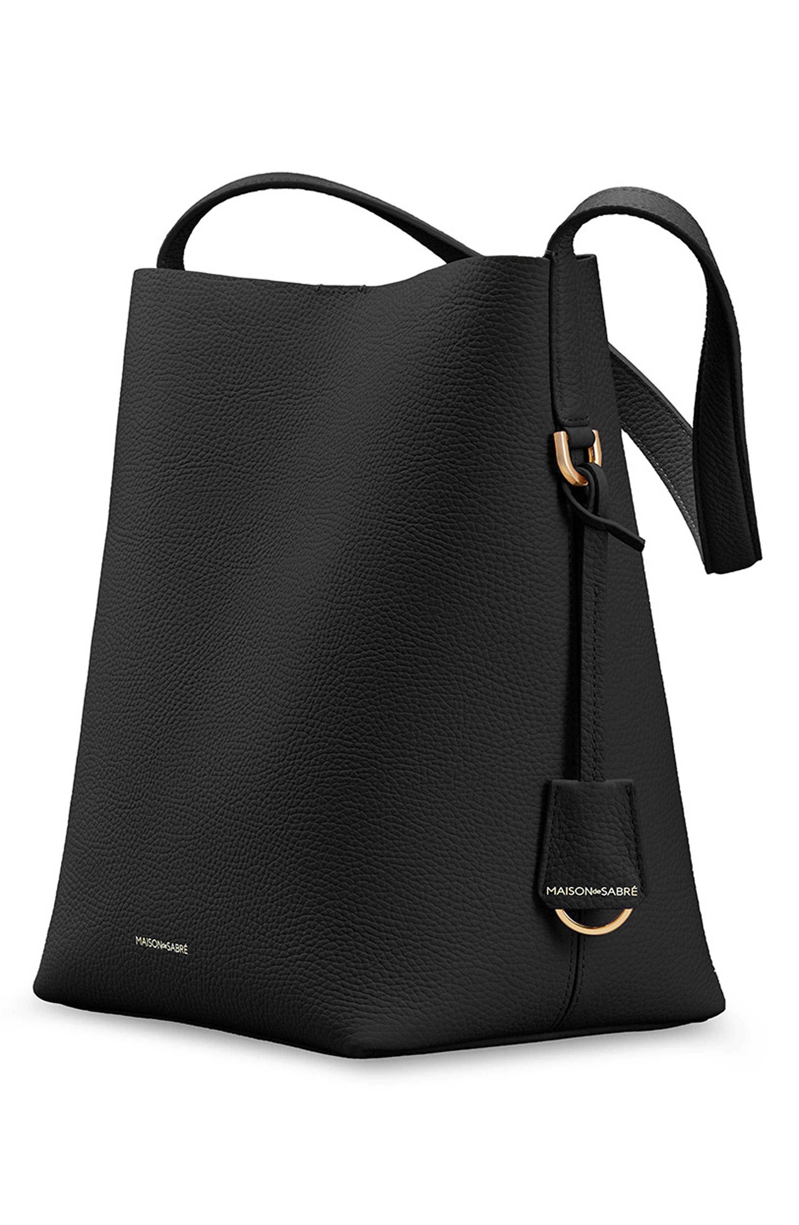 MAISON de SABRÉ The Bucket Soft Tote, Alternate, color, Rouge Noir