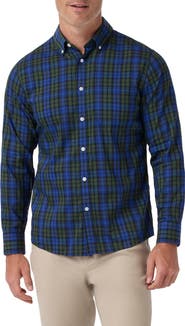 Mizzen+Main Kennedy Trim Fit Plaid Button-Down Shirt