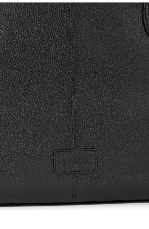 Staud Piper Leather Tote Bag In Black